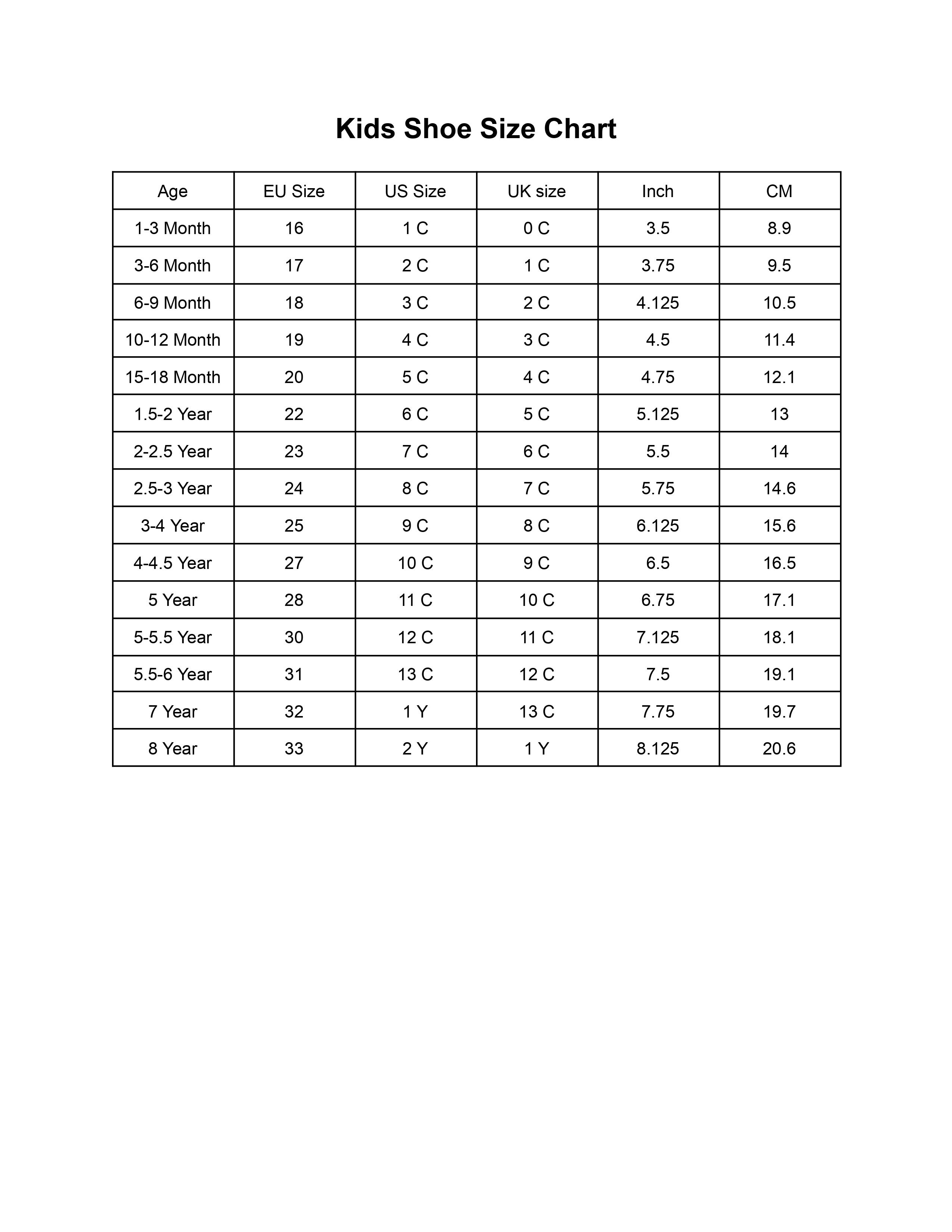 size chart - https://www.orionfootwearltd.com